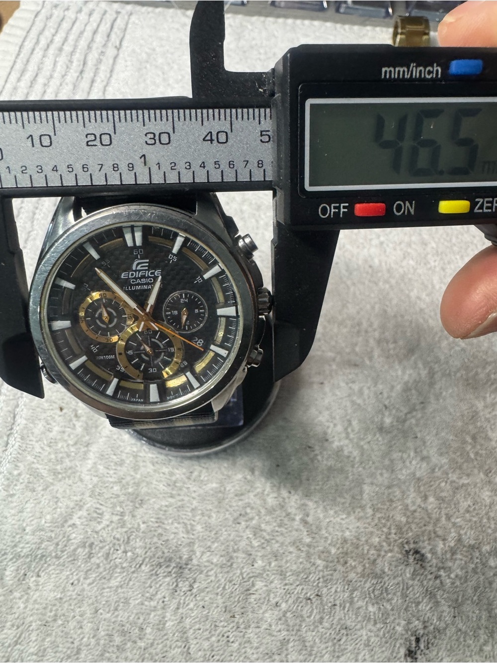 Casio Edifice Black and Gold Sport Chronograph Watch - Picture 9 of 9